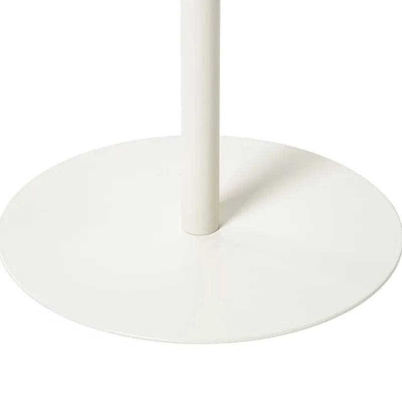 Xenos Bijzettafels-Bijzettafel Mica bloem - wit