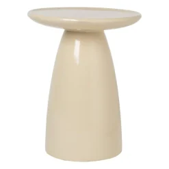 Xenos Bijzettafels-Bijzettafel Paris - beige - ø36x46 cm