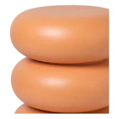 Xenos Bijzettafels-Bijzettafel pop-art bubbles - peach - ø40x50 cm