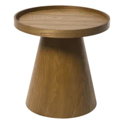 Xenos Bijzettafels-Bijzettafel Rondo klein - bruin - ø38.5x38 cm