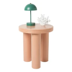 Xenos Bijzettafels-Bijzettafel Stockholm - peach - ø40x45 cm