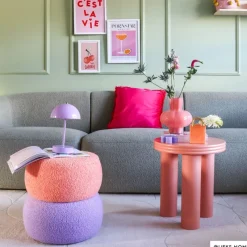 Xenos Bijzettafels-Bijzettafel Stockholm - peach - ø40x45 cm
