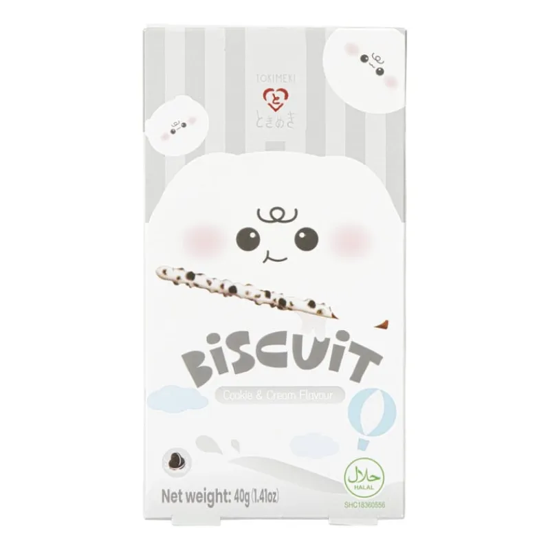 Xenos Snoep-Biscuit stick - cookie & cream - 40 gram