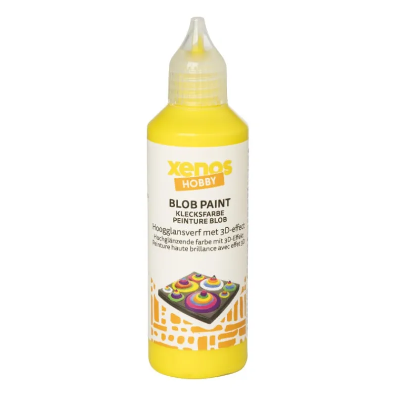 Xenos Verf-Blob verf - geel - 80 ml