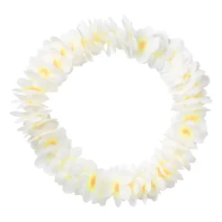 Xenos Verkleedaccessoires-Bloemenkrans - wit - 110 cm