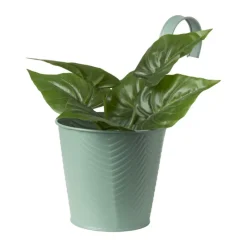 Xenos Plantenbakken|Bloempotten-Bloempot met hengsel - groen - 25x20x14 cm