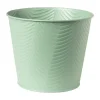 Xenos Bloempotten|Plantenbakken-Bloempot patroon maat L - ø15x18 cm - groen