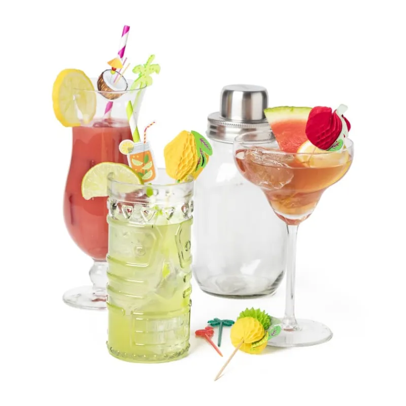 Xenos Glazensets|Cocktailglazen-Blue Hawaii glas - 440 ml - set van 4