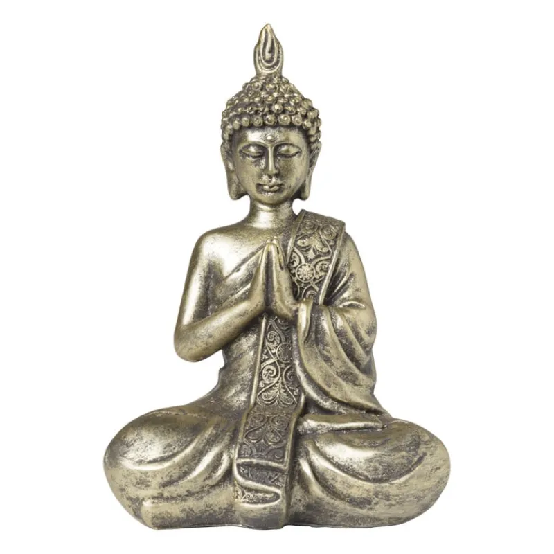 Xenos Boeddha Beelden|Decoratieve Beelden-Boeddha goud - diverse varianten - 18.2x12.3x8.3 cm