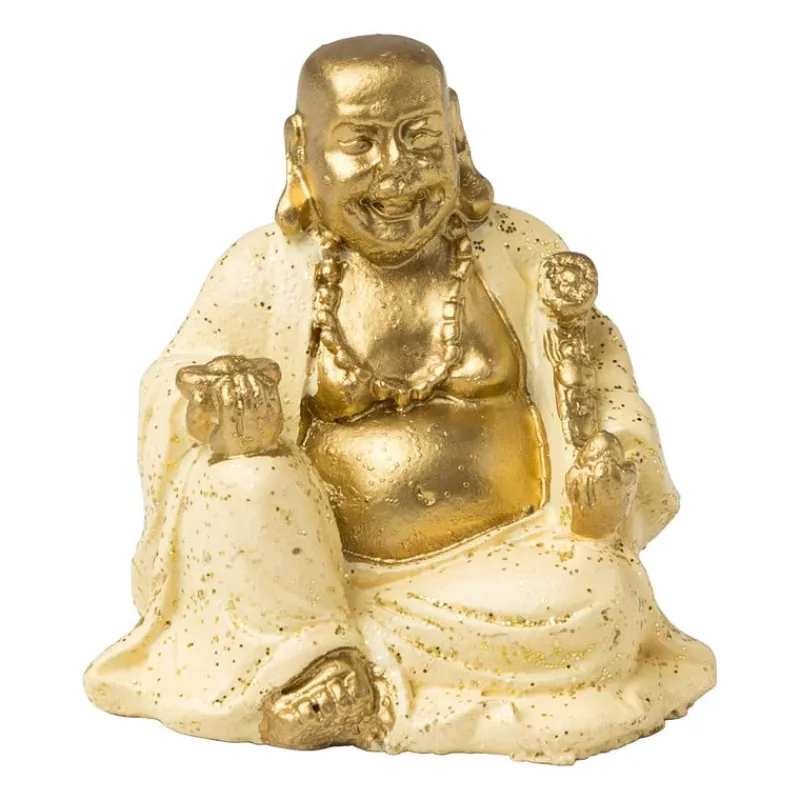 Xenos Boeddha Beelden|Decoratieve Beelden-Boeddha mini - diverse varianten - goudkleurig