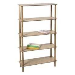 Xenos Boekenkasten|Vakkenkasten-Boekenkast Scandi - naturel - 140x80x30 cm