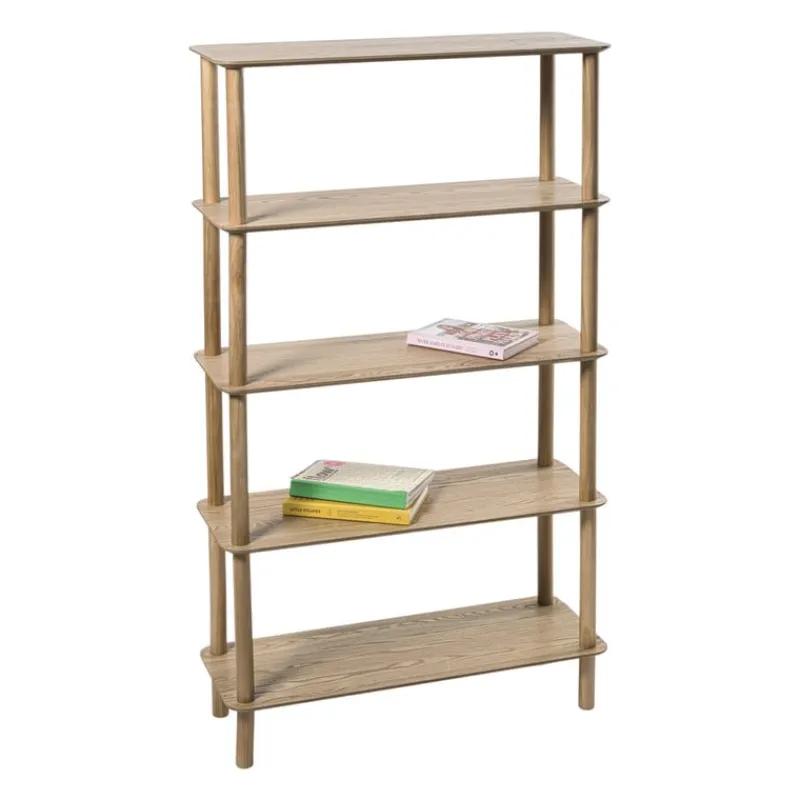 Xenos Boekenkasten|Vakkenkasten-Boekenkast Scandi - naturel - 140x80x30 cm