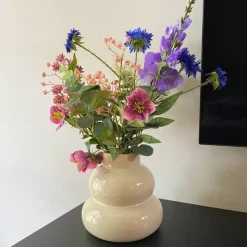 Xenos Kunstbloemen-Boeket kunstbloemen - paars - 60 cm