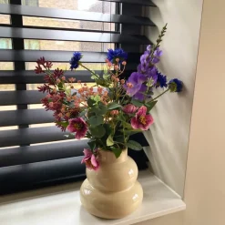 Xenos Kunstbloemen-Boeket kunstbloemen - paars - 60 cm