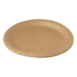 Xenos Wegwerpservies|Buitenservies-Bord kraftpapier - 10 stuks - 18,5 cm