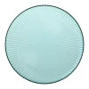 Xenos Borden-Bord streep - blauw - ø22x1.5 cm