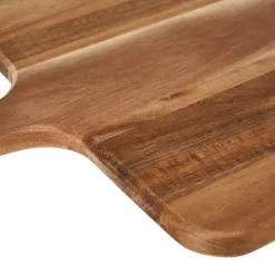 Xenos Borrelplanken-Borrelplank acacia met handvat - 34x29 cm