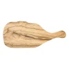 Xenos Borrelplanken|Kerst Bakken-Borrelplank olijfhout XL - bruin - 46x19 cm