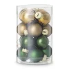 Xenos Kerstballen-Box met kerstballen - groen - ø2.5 cm - set van 16