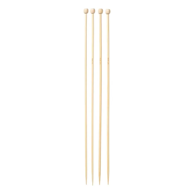 Xenos Haaknaalden-Breinaalden 4 & 4.5 mm - bruin - set van 2