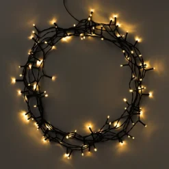 Xenos Kerstverlichting-Buitenverlichting 80 LED - warm wit - 6 meter