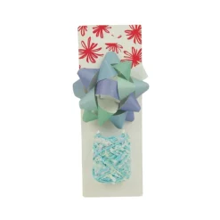 Xenos Cadeaulinten-Cadeaulint en strik mix - groen/blauw - set van 2
