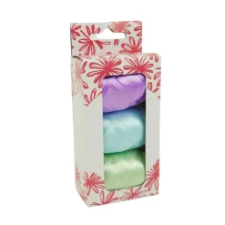 Xenos Cadeaulinten-Cadeaulinten mix - lila/blauw/groen - set van 3