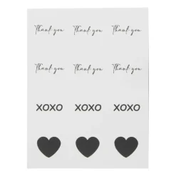 Xenos Cadeauzakjes-Cadeauzakjes met stickers - set van 6 - 21x12x7 cm