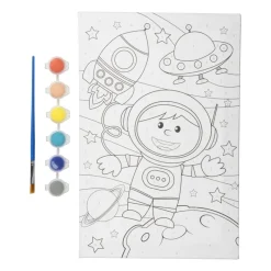 Xenos Kleurboeken|Schilderen Op Nummer-Canvas - kleuren op nummer - 30x20 cm