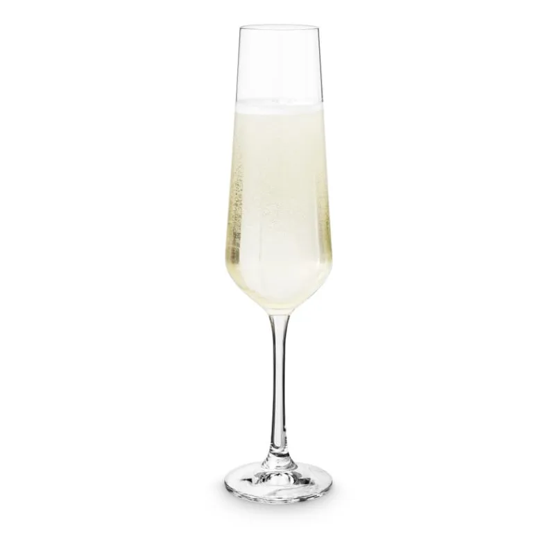 Xenos Glazensets|Champagneglazen-Champagne glazen kristal - 200 ml - set van 4