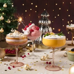 Xenos Kerst|Ijs-Champagnecoupe timeless - transparant - 255 ml