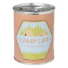 Xenos Citronella Kaars|Citronella Kaars-Citronella kaars camping life - rond blik - ø7.5x9.5 cm