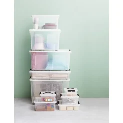 Xenos Opbergboxen-Clipbox - 14 liter - 38x28.5x18 cm