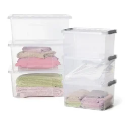 Xenos Opbergboxen-Clipbox 25 liter - 31x42x23 cm - set van 3