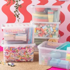 Xenos Opbergboxen-Clipbox 25 liter - 31x42x23 cm - set van 3