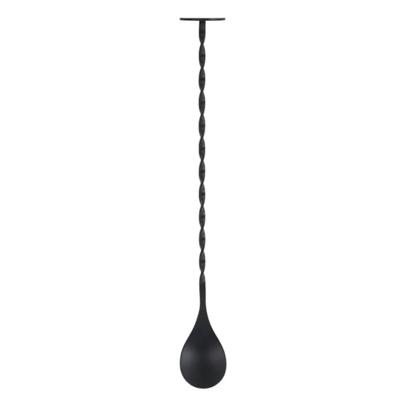 Xenos Keukengerei|Lepels-Cocktail lepel - zwart - 3,2x27,5 cm
