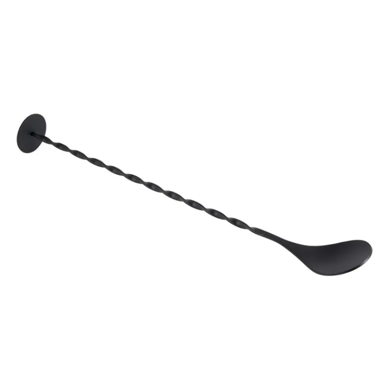 Xenos Keukengerei|Lepels-Cocktail lepel - zwart - 3,2x27,5 cm