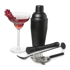 Xenos Keukengerei|Lepels-Cocktail lepel - zwart - 3,2x27,5 cm