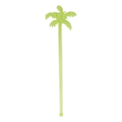 Xenos Wegwerpservies|Buitenservies-Cocktail roerstaafjes - palmboom - set van 12
