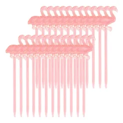 Xenos Wegwerpservies|Keukengerei-Cocktailprikkers flamingo - 24 stuks