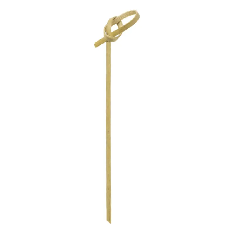 Xenos Prikkers|Keukengerei-Cocktailprikkers krul - bamboe - set van 40