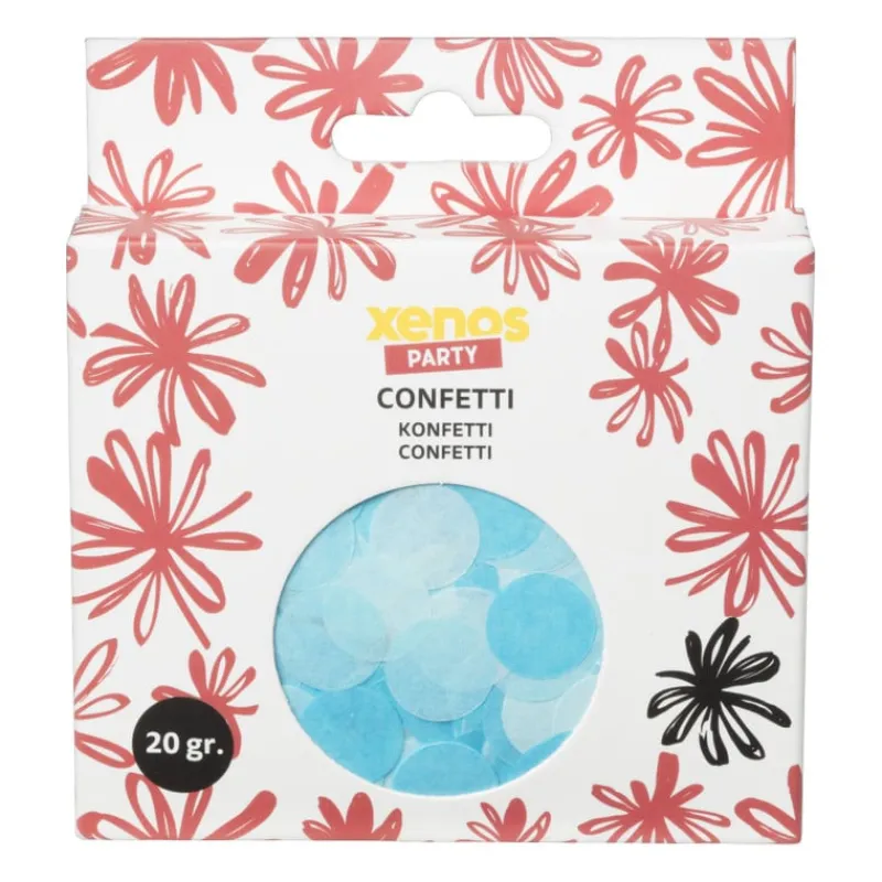 Xenos Confetti|Babyshower-Confetti baby - blauw