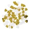 Xenos Confetti|Bruiloft-Confetti hartjes Goud/Wit