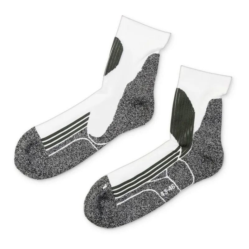 Xenos Sportsokken-Coolmax sportsokken 39/42 - wit/grijs - 2 paar