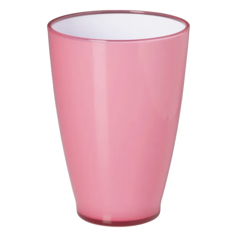 Xenos Buitenservies|Waterglazen-Cup Miami Ice - roze - 300 ml