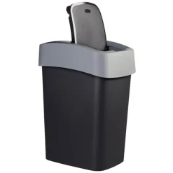 Curver Pedaalemmers|Prullenbakken-flip bin prullenbak - grijs - 45 liter