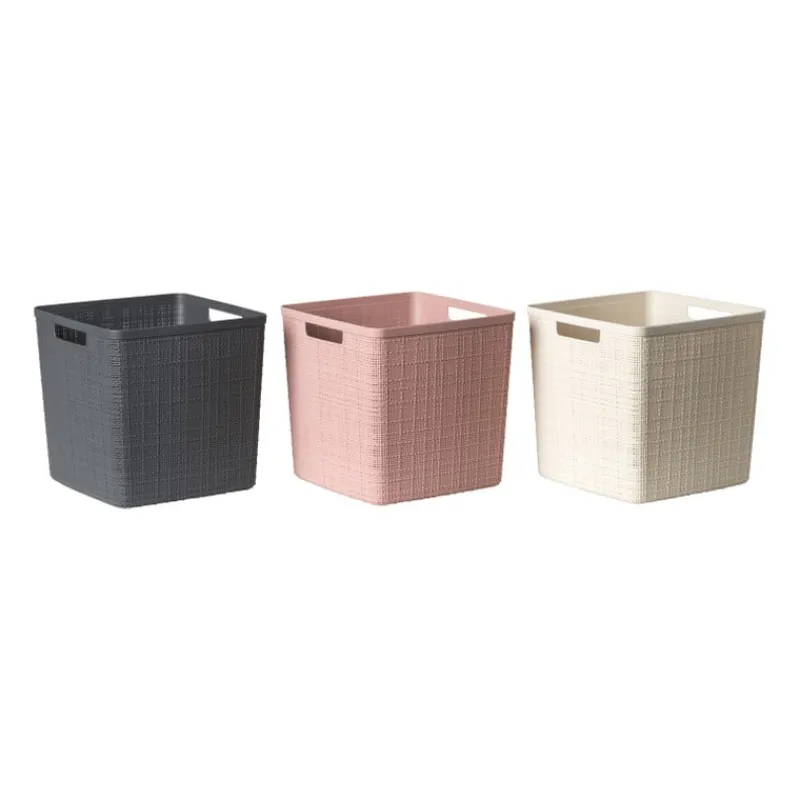 Xenos Opbergboxen-Curver jute opbergmand cube - 17 liter - beige