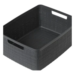 Xenos Opbergboxen-Curver jute opbergmand M - 12 liter - grijs