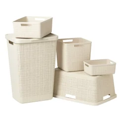 Xenos Opbergboxen-Curver jute opbergmand S - 5 liter - beige