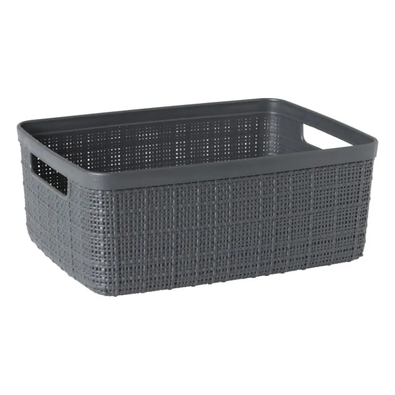 Xenos Opbergboxen-Curver jute opbergmand S - 5 liter - grijs